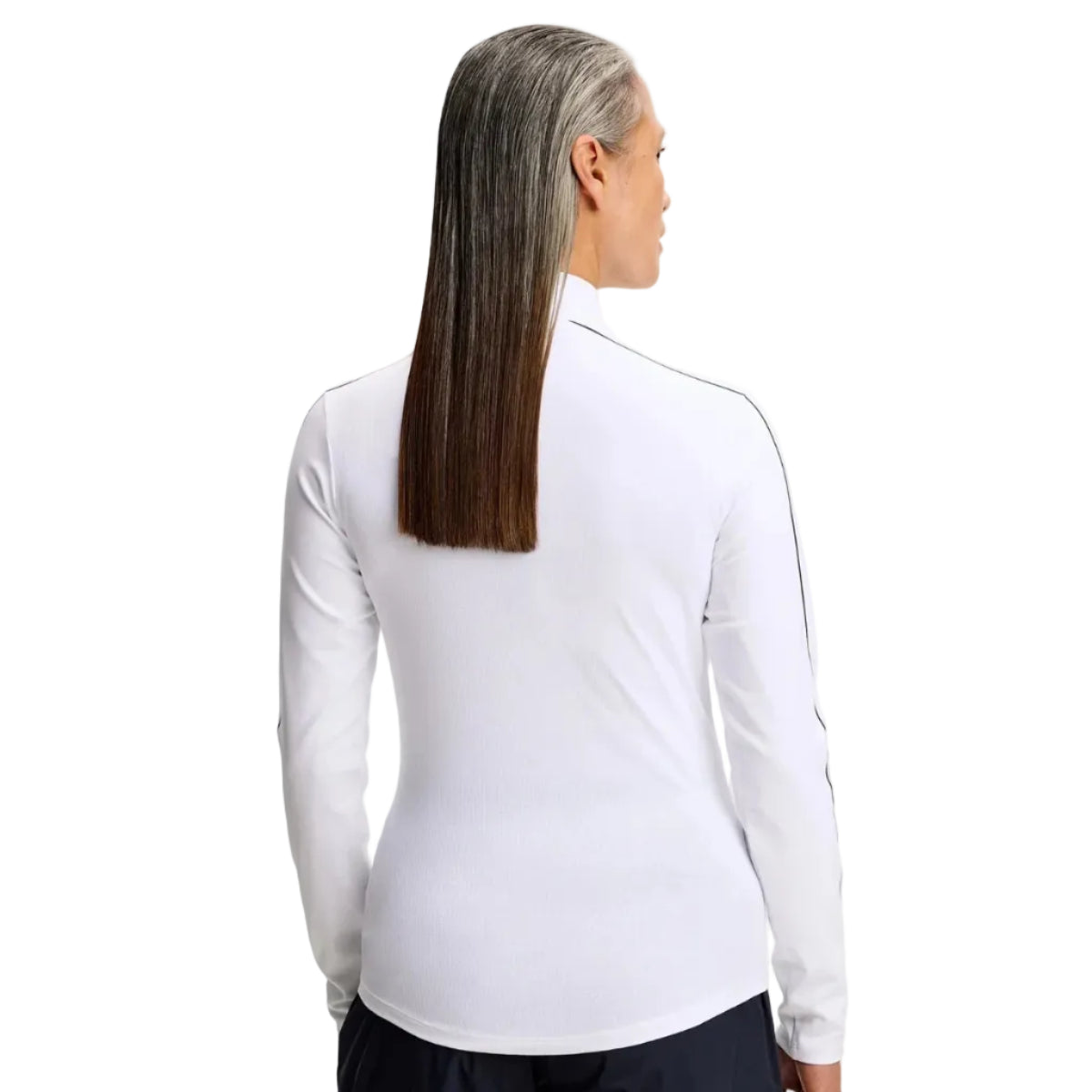 J.Lindeberg Pull Femme Adiola Quarter Zip White