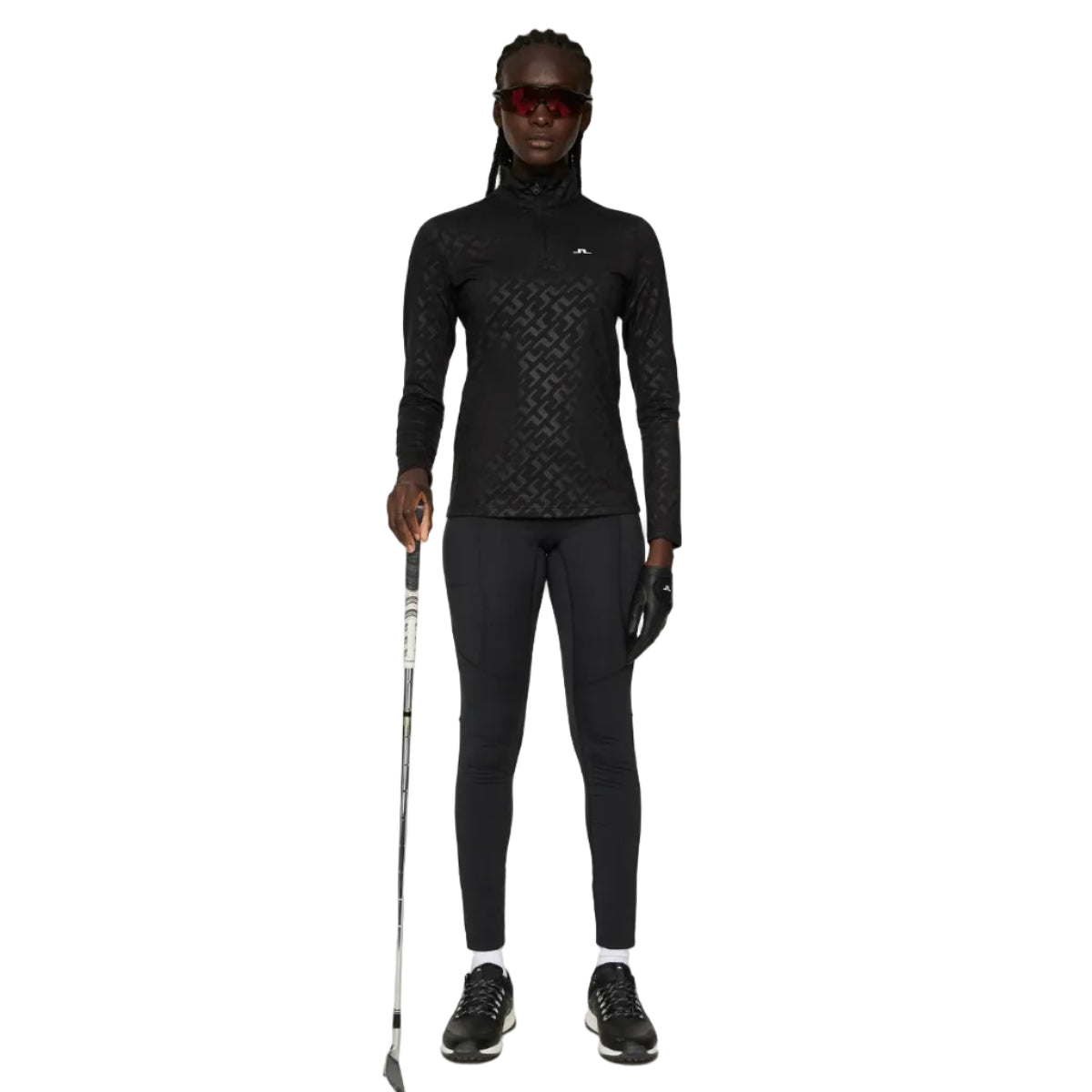 J.LINDEBERG pull LAURYN Deboss Black