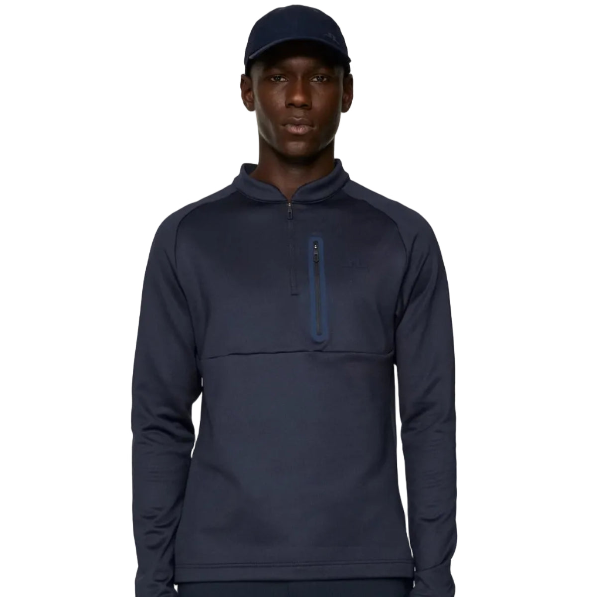 J.LINDEBERG Pull Quart de zip ADAM MIDLAYER Navy