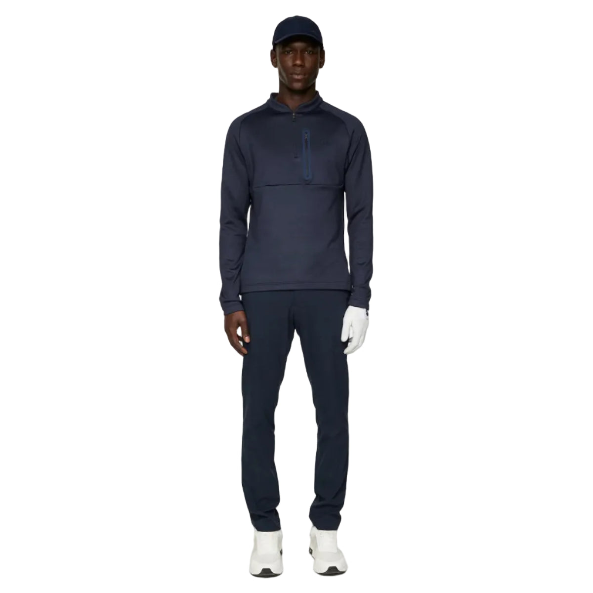 J.LINDEBERG Pull Quart de zip ADAM MIDLAYER Navy