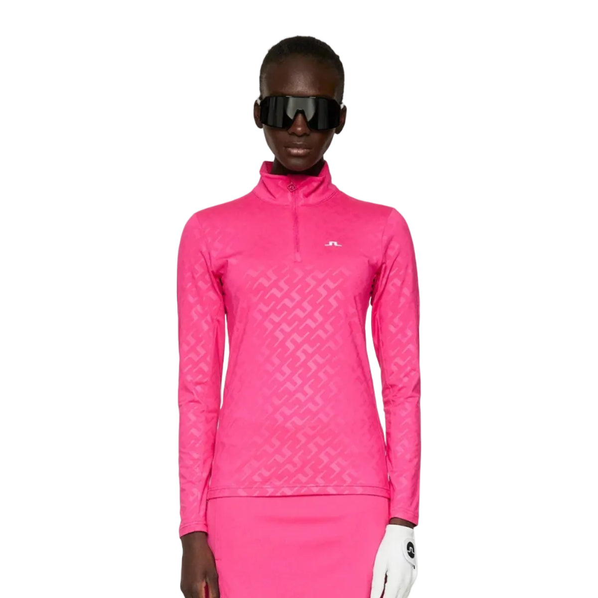 J.LINDEBERG pull LAURYN Deboss PINK