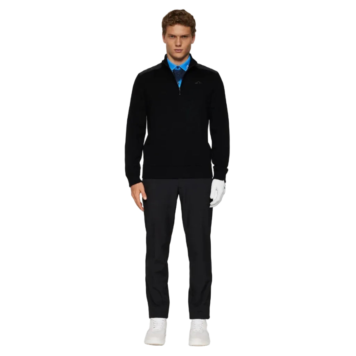 J.LINDEBERG Pull Jeffrey coupe vent Noir
