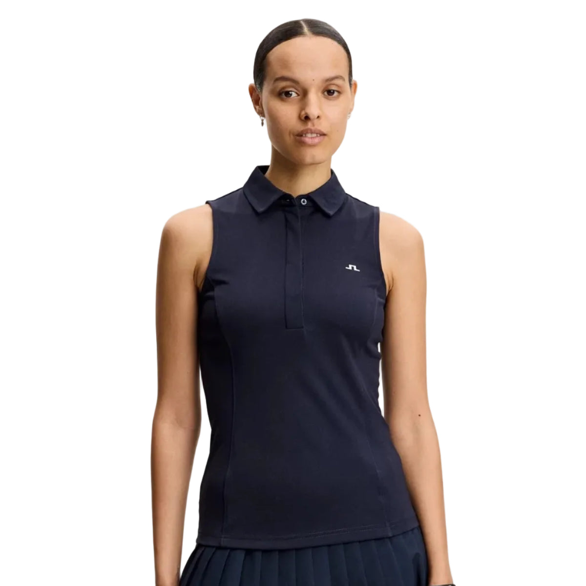 J.Lindeberg Polo sans manches Femme Dena Navy