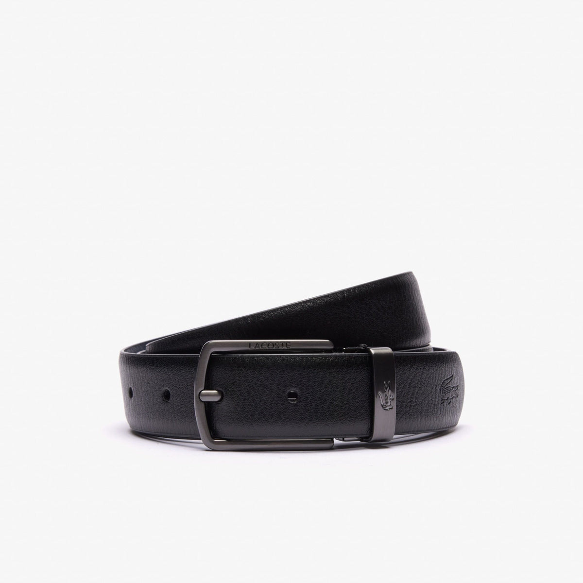 Lacoste ceinture réversible en cuir grainé
