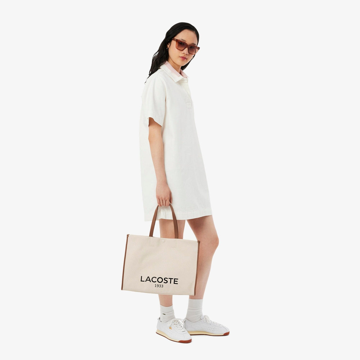 Lacoste Grand sac cabas Héritage Canvas