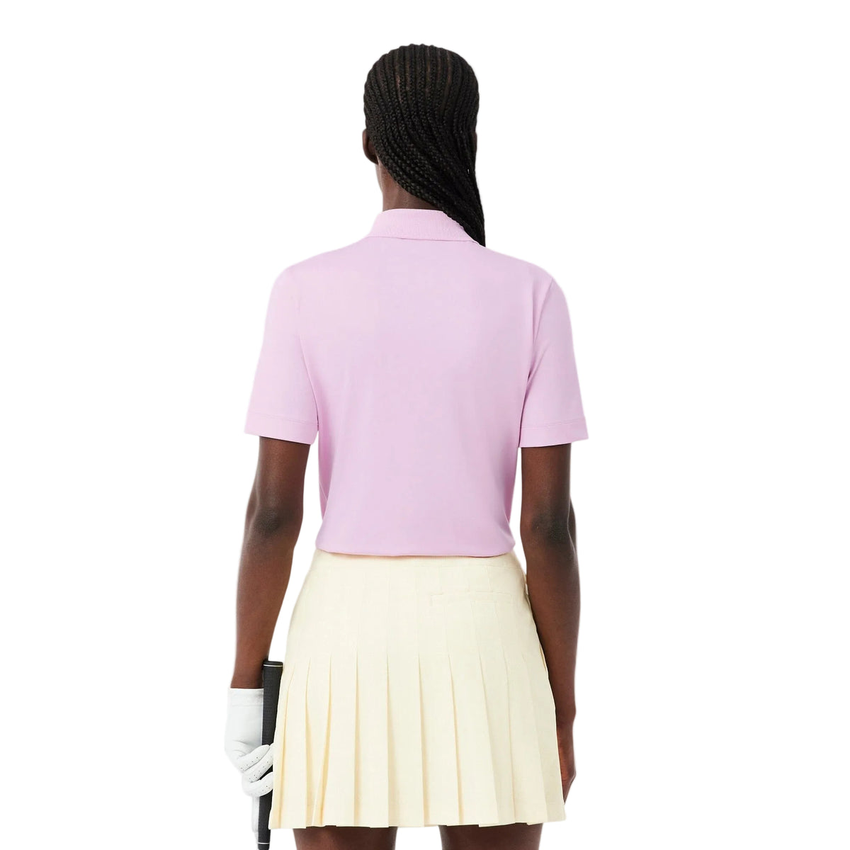 Lacoste Polo Golf slim fit stretch protection UV Rose