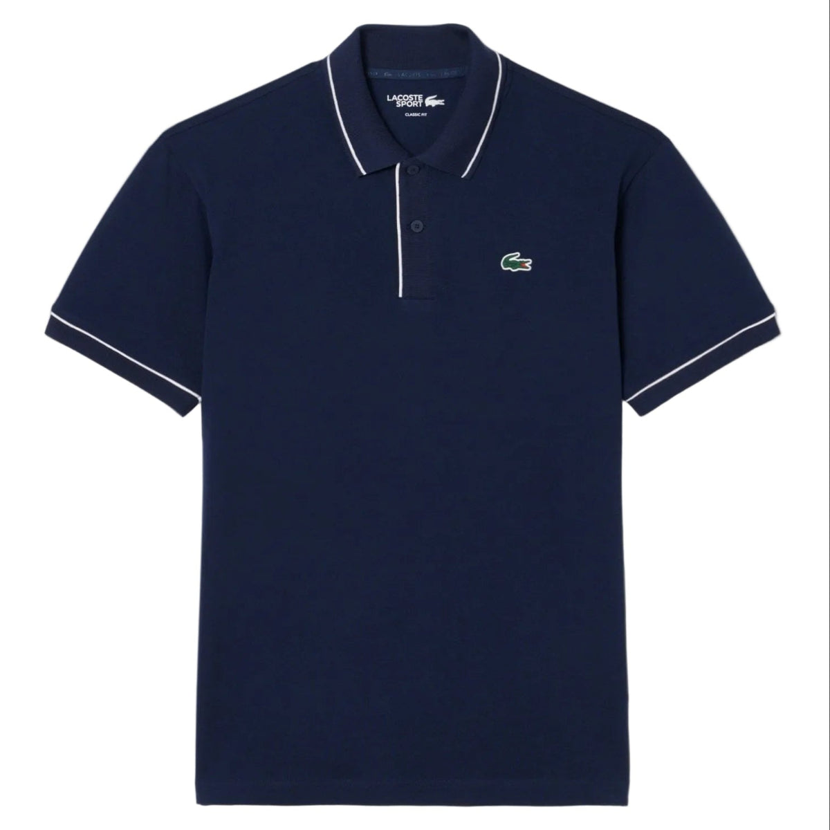 Lacoste Polo Golf thermorégulateur Petit Piqué Bleu Nuit