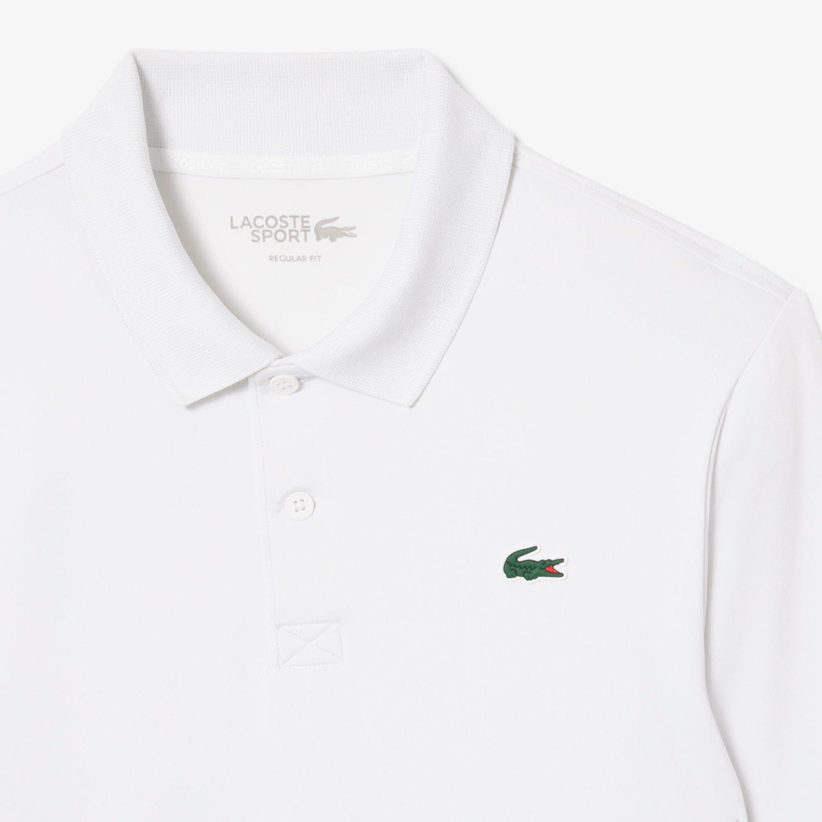 Lacoste Polo manga larga Regular Fit Ultra Dry Blanco
