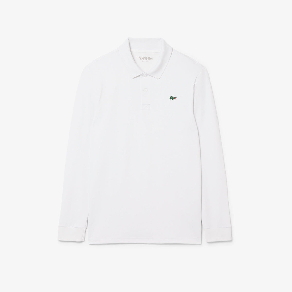 Lacoste Polo manga larga Regular Fit Ultra Dry Blanco