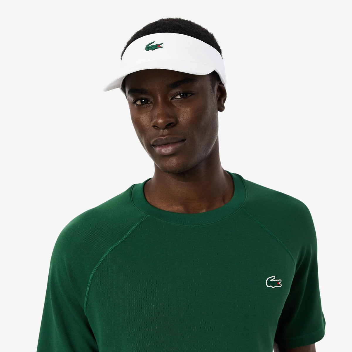 Lacoste Visière Sport taffetas diamanté Blanche