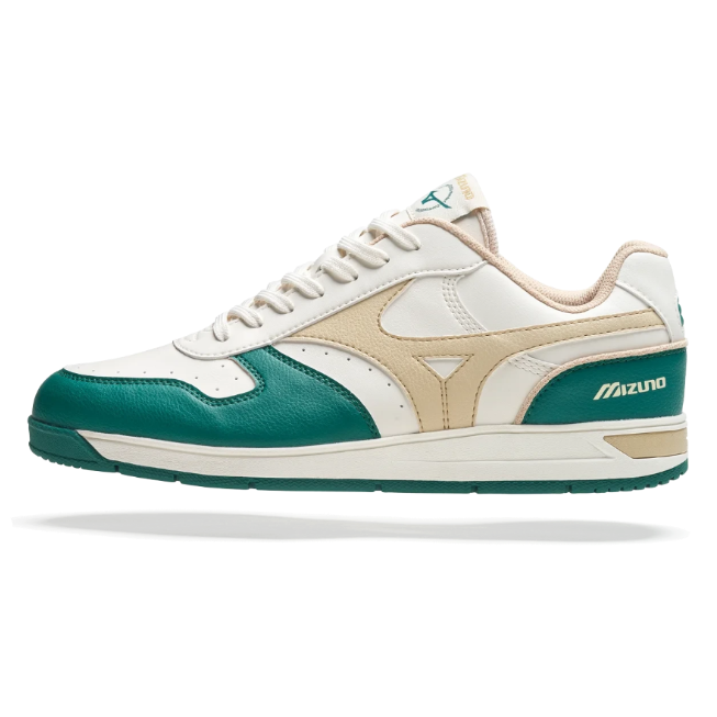 Mizuno Chaussures de golf City Wind GS Alpine Green/Pale Khaki/Snow White