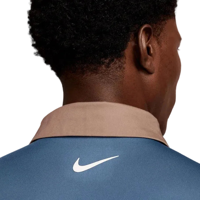 Nike Polo Dri Fit Tour Contrast Polo Bleu