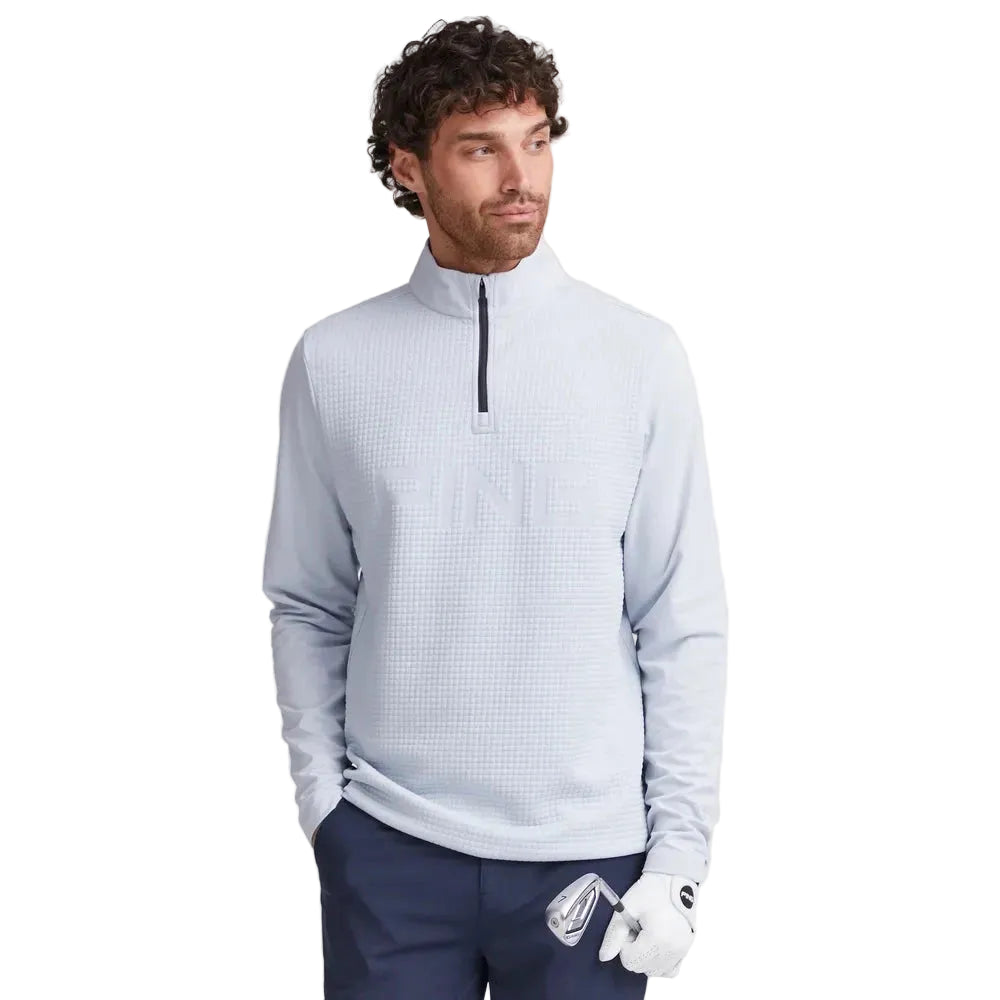 Ping 1/4 zip FARON golf Gris perle
