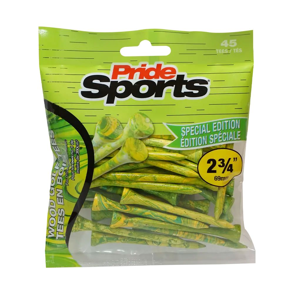 PrideSports Sachet de 45 Tees en bamboo 69mm Splatter Special Edition
