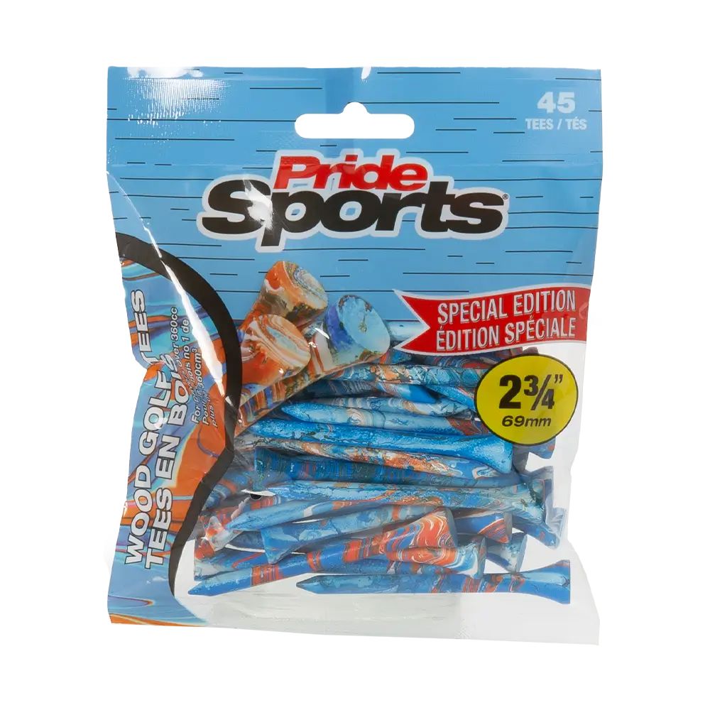 PrideSports Sachet de 45 Tees en bamboo 69mm Splatter Special Edition