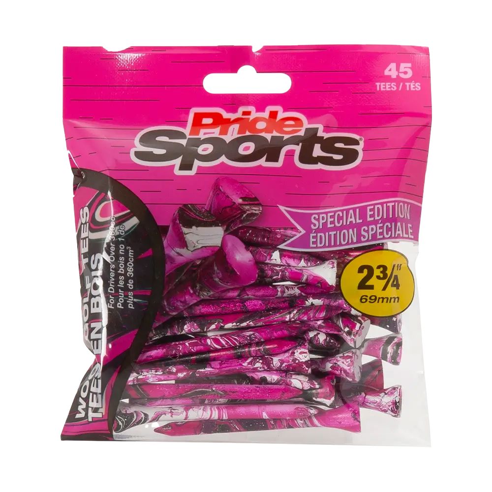 PrideSports Sachet de 45 Tees en bamboo 69mm Splatter Special Edition