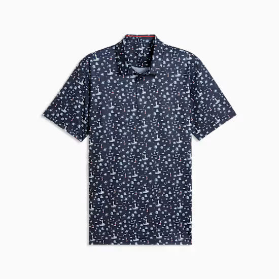 Puma Polo de golf MATTR Lighthouse navy