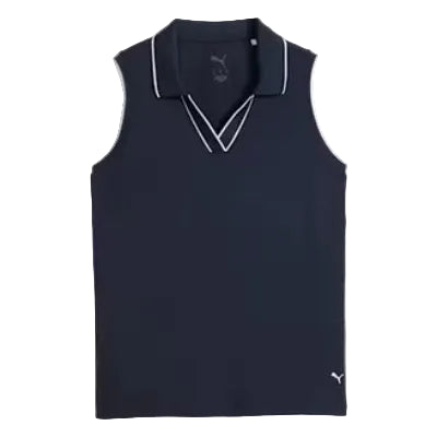Puma Polo Mujer sin mangas Cloudspun Navy 2026 - GolfCenter.fr