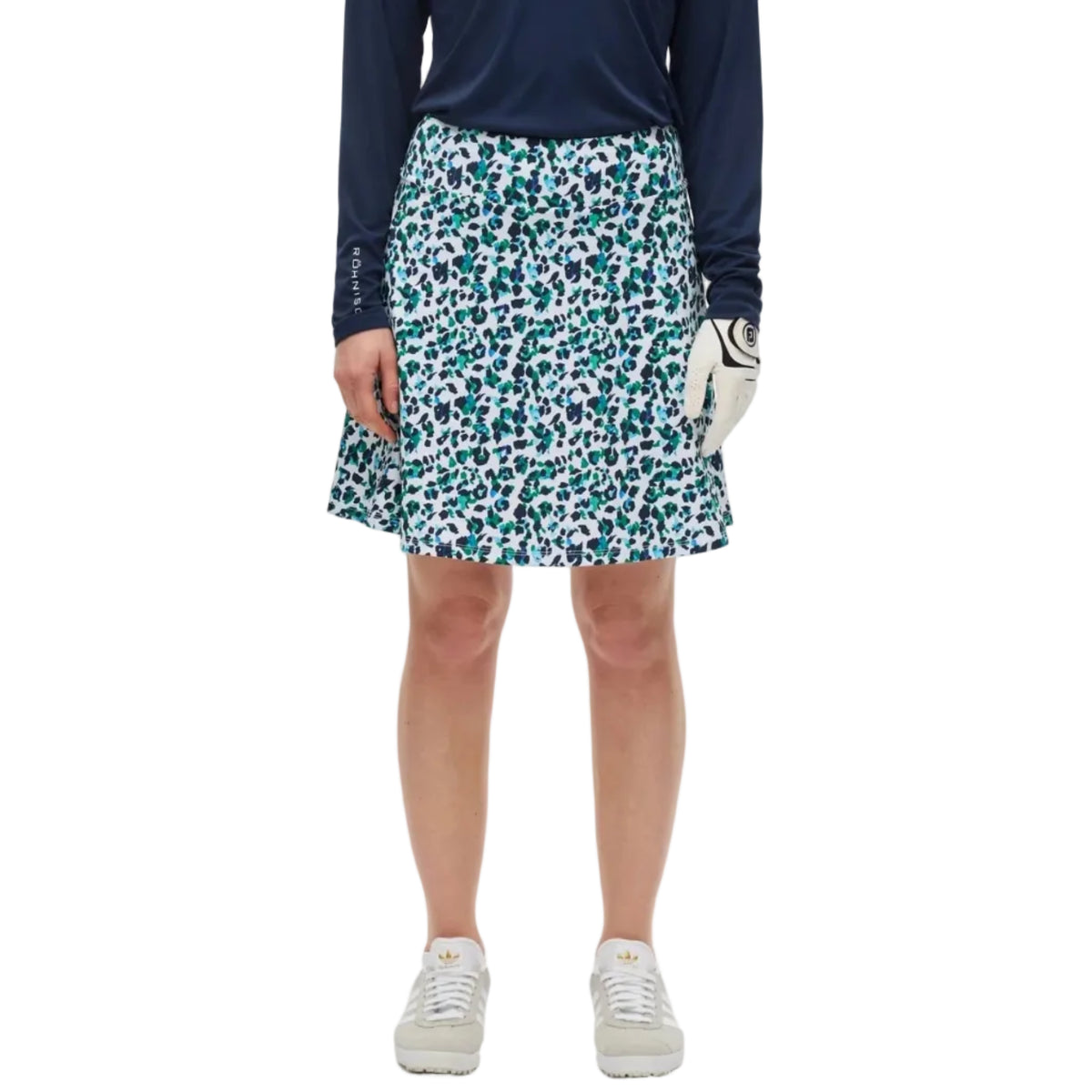 Röhnisch LUNA Falda longue Estampado leopardo Azul Verde