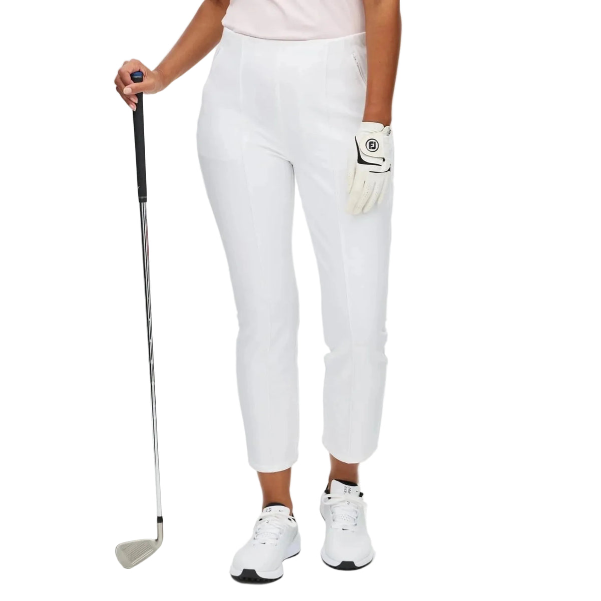 Rohnisch Pantalon Clubhouse Highwater Femme Blanc 2026