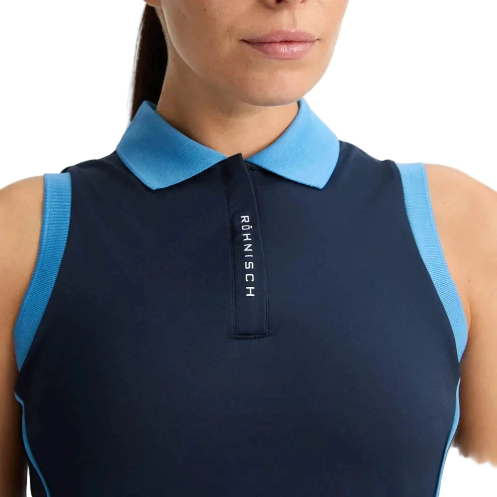 Rohnisch polo sans manches VIOLA UV Navy Bleu