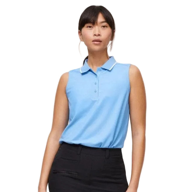Rohnisch polo sans manche Miriam bleu