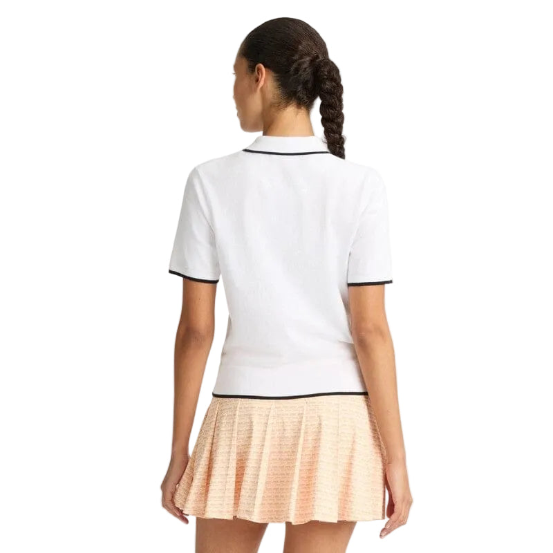 Rohnisch polo knitted top blanco