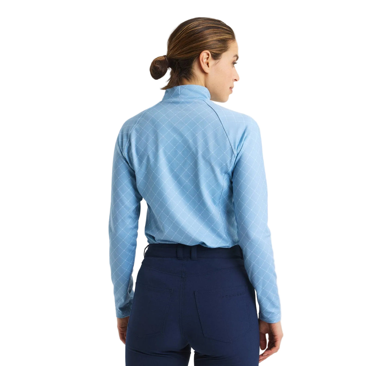 Rohnisch sous-couche de golf cálido mujer collar top blue