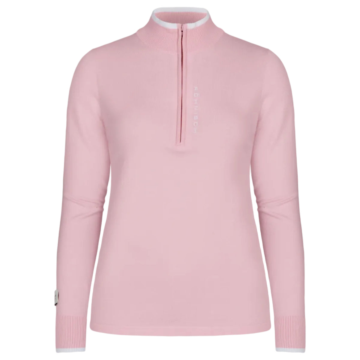 Röhnisch knitted half zip Orchid Pink