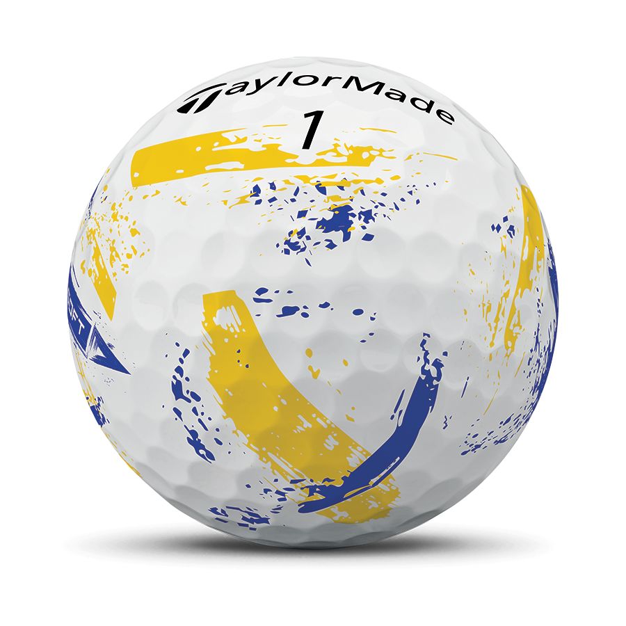 TaylorMade Bolas SpeedSoft Ink Azul/Amarillo 2026 (Caja de 12)