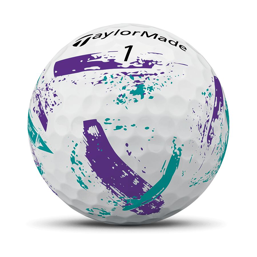 TaylorMade Bolas SpeedSoft Ink Morado/Turquoise 2026 (Caja de 12)