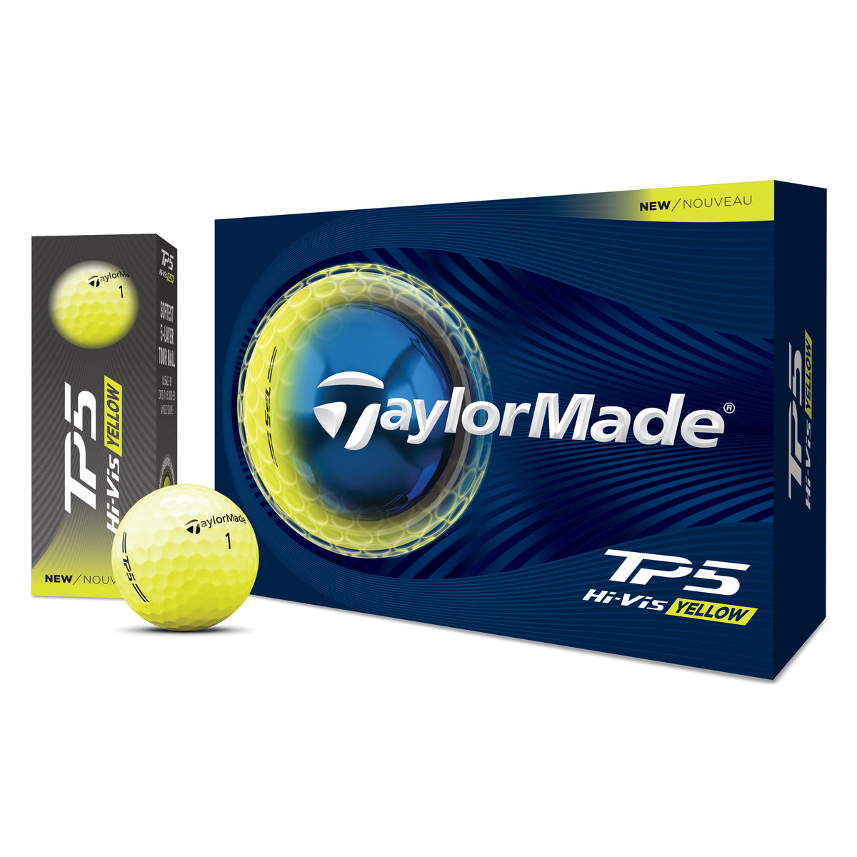 TAYLORMADE NEW BALLES TP5 Jaune 2026 (boite de 12)