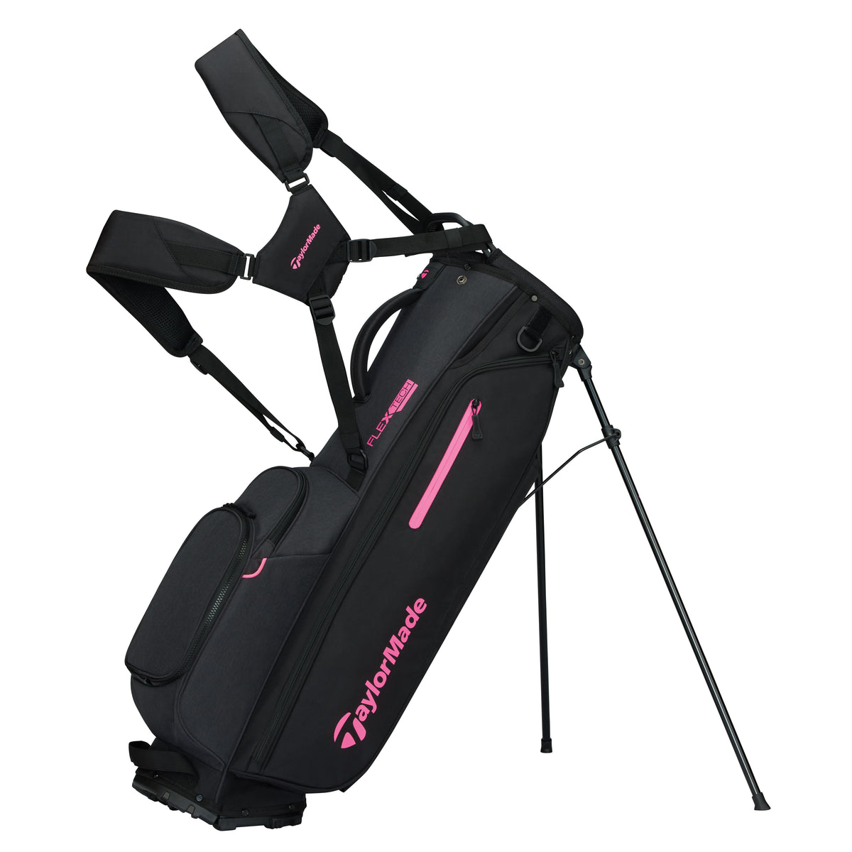 TaylorMade Sac Trépied FlexTech Noir/Rose Fluo 2026