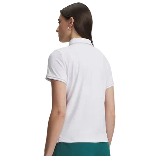 Under Armour Polo Femme Drive Chill Blanc - GolfCenter.fr