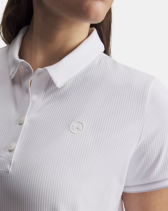 Under Armour Polo Femme Drive Chill Blanc