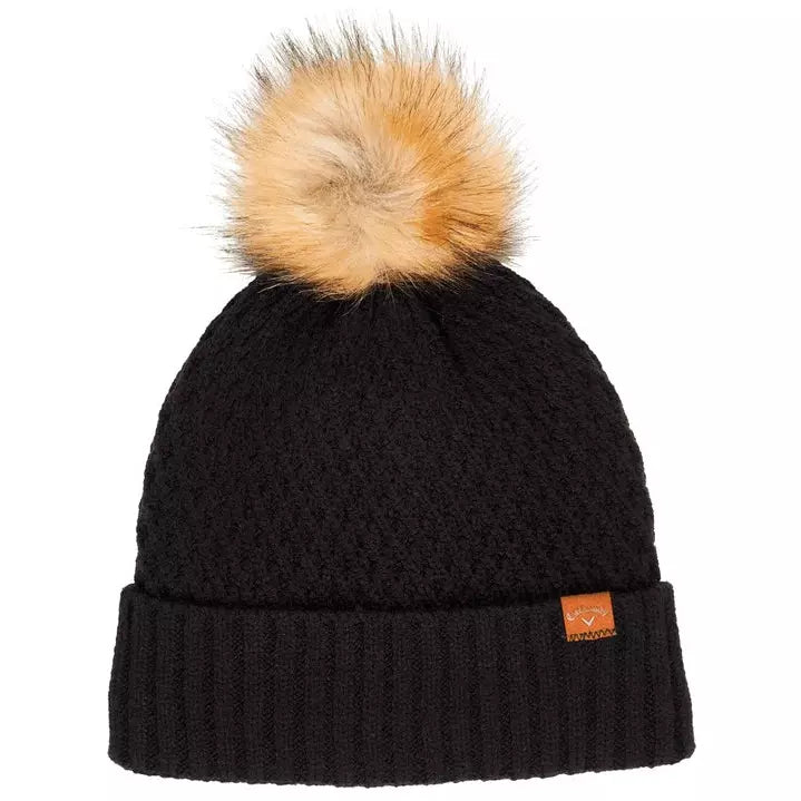 Callaway Gorro Golf Ladies Pom Pom Beanie Black