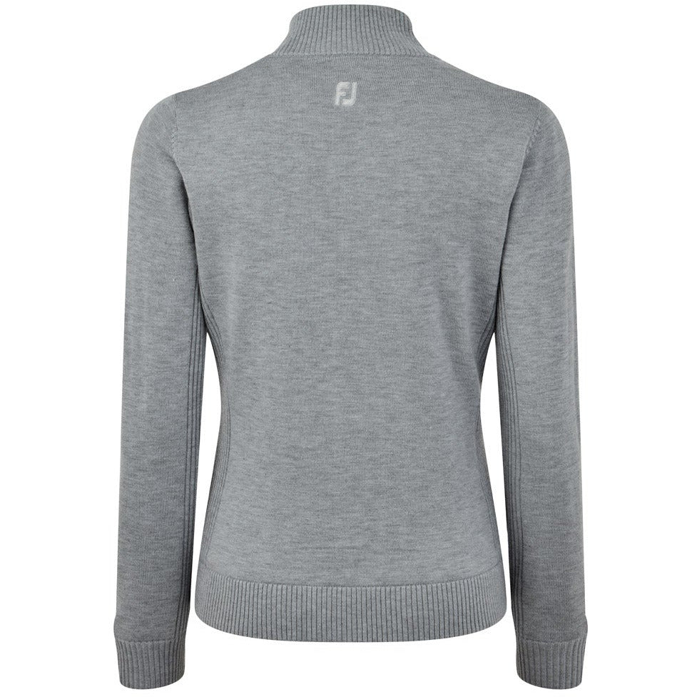 Footjoy Jersey Full-Zip Lined Gris jaspeado Lady