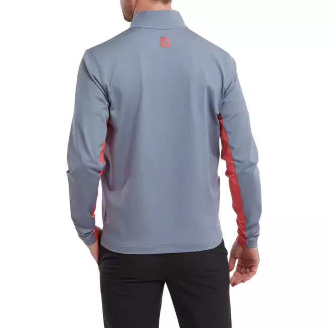 Footjoy Chill-Out con banda en pecho gris naranja