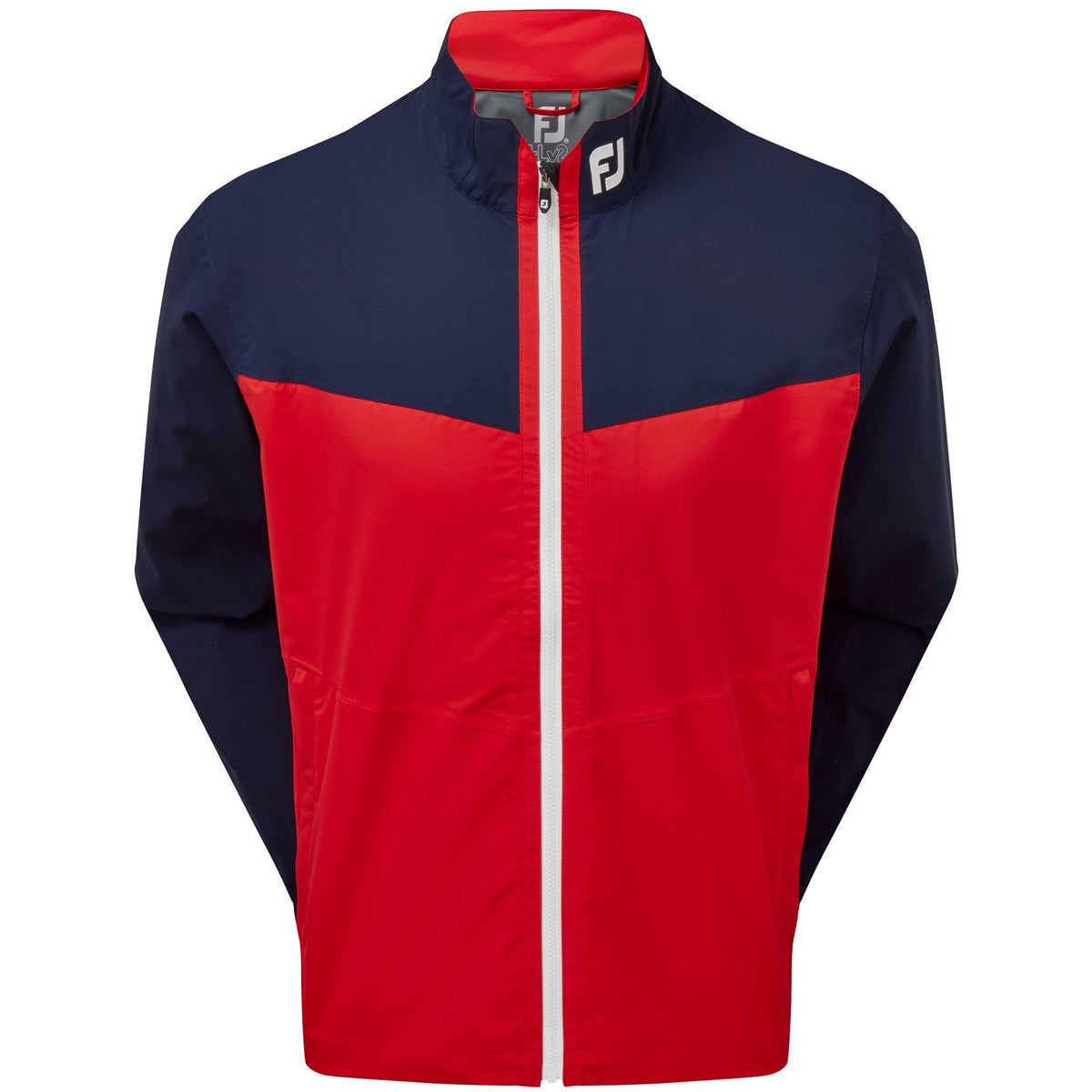 FootJoy Chaqueta de lluvia Hydrolite New Marino rojo Blanco