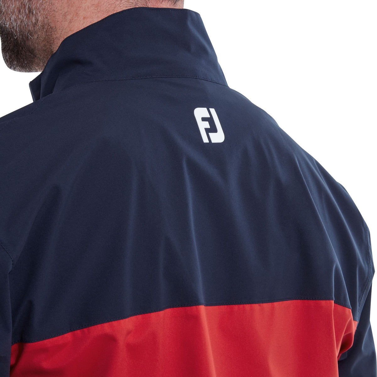 FootJoy Chaqueta de lluvia Hydrolite New Marino rojo Blanco