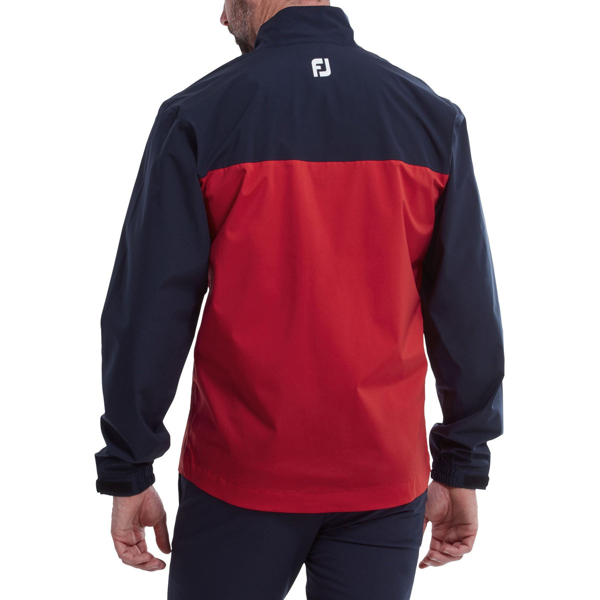 FootJoy Chaqueta de lluvia Hydrolite New Marino rojo Blanco