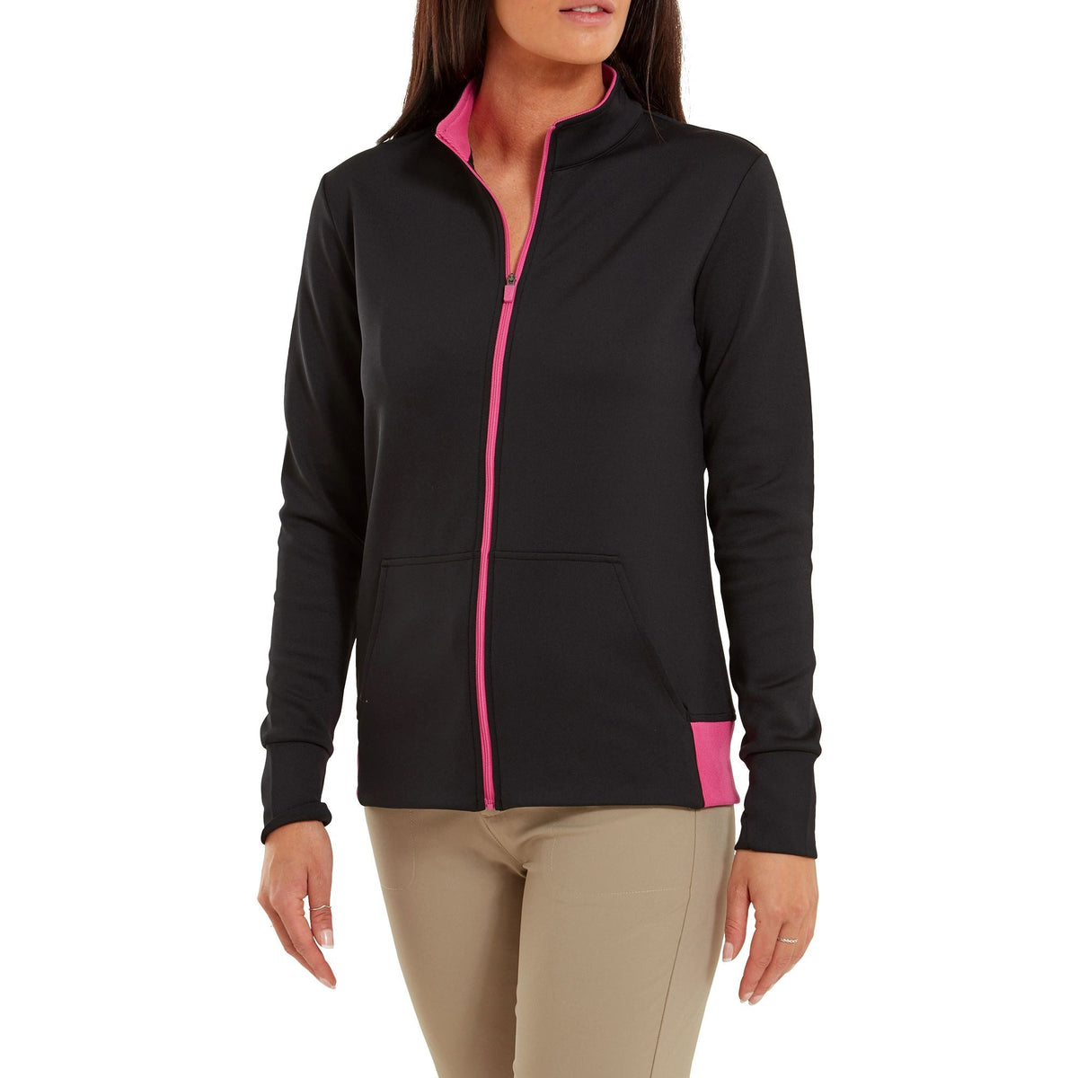 Footjoy Chaqueta Full Zip unie 2023 negro Rosa