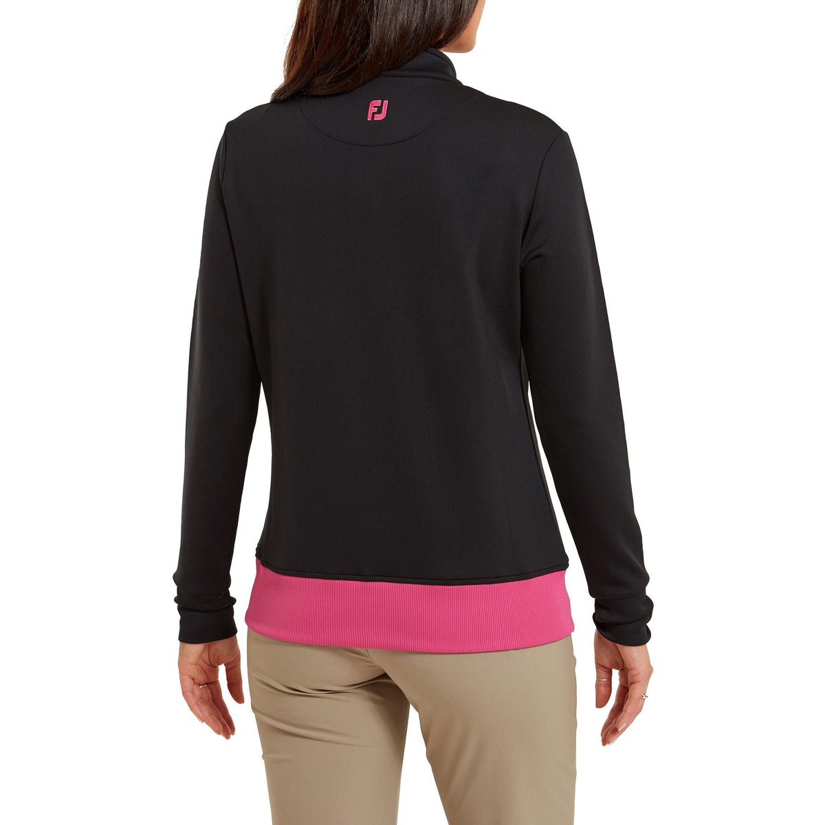 Footjoy Chaqueta Full Zip unie 2023 negro Rosa