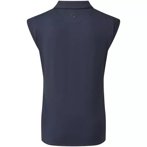 Footjoy polo en tricot con mini manga navy