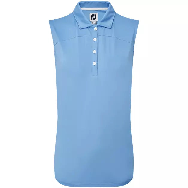 Footjoy polo womens sin mangas lsle Azul clara
