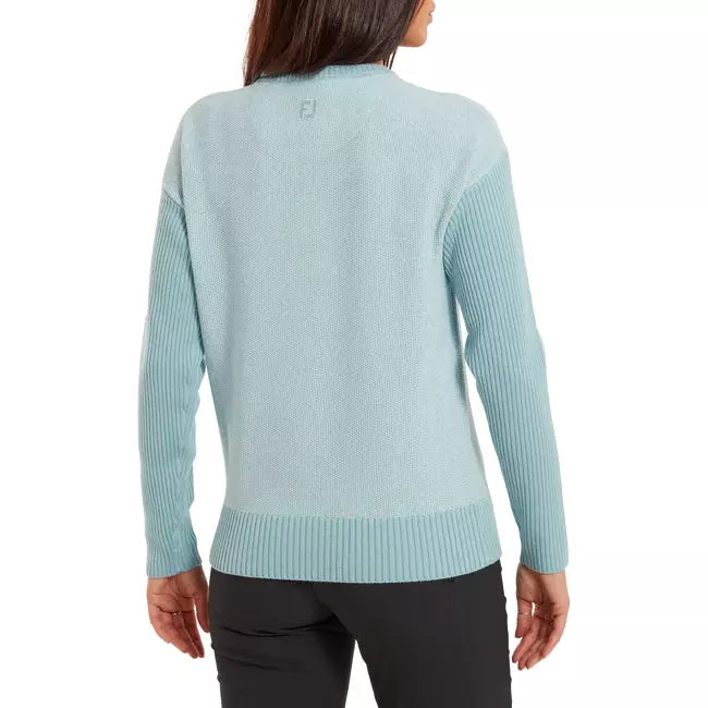 Footjoy jersey-over con col marin blue