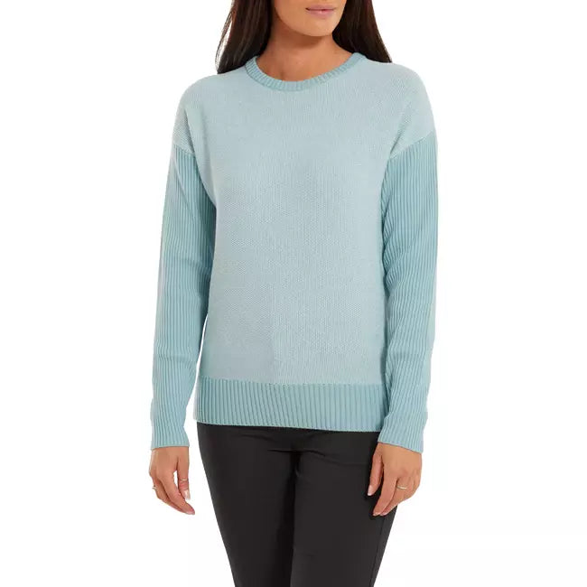 Footjoy jersey-over con col marin blue