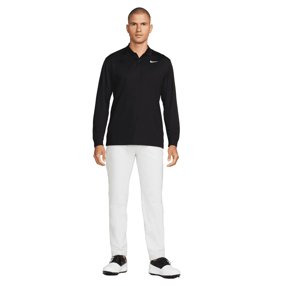 Nike Polo Hombre manga larga Negro