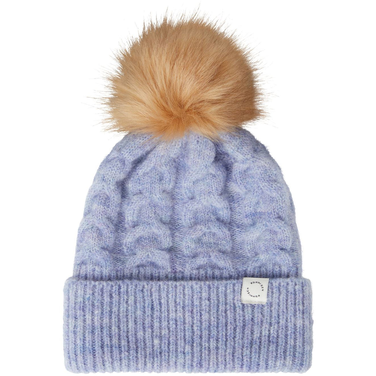 Röhnisch Gorro Pom Braid Beanie, Powder Blue