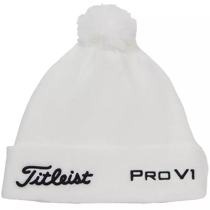 TITLEIST GORRO POMPÓN WHITE